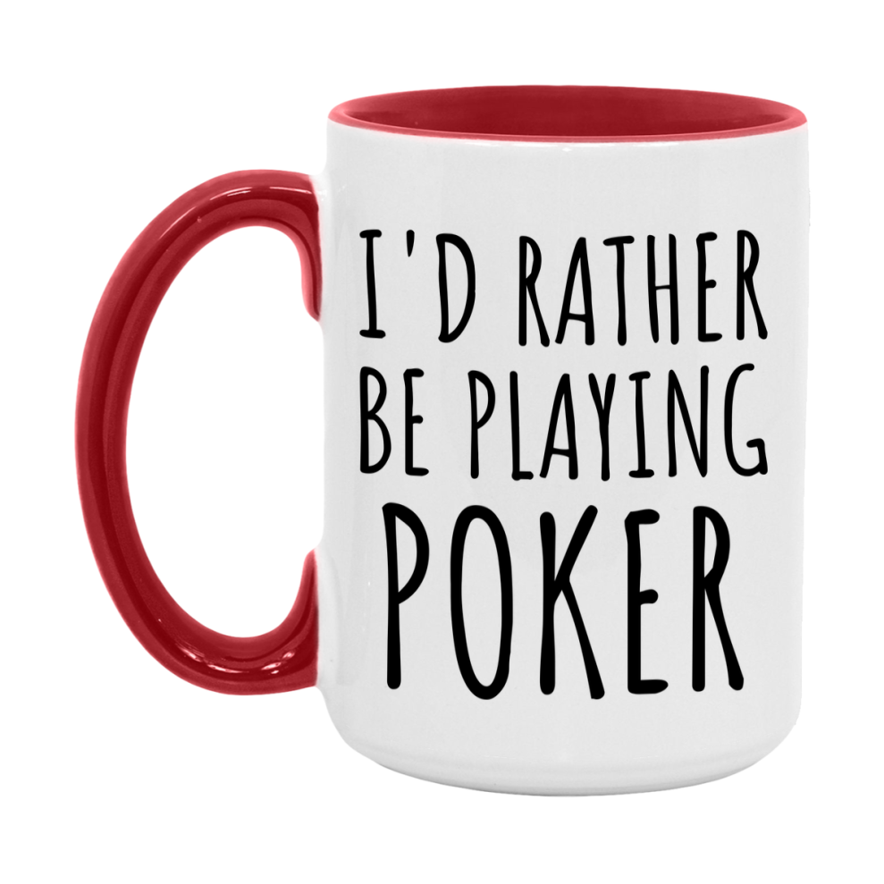 Casino Mug For Poker Players, Funny Poker Coffee Mug, 11Oz Or 15Oz Novelty Mug