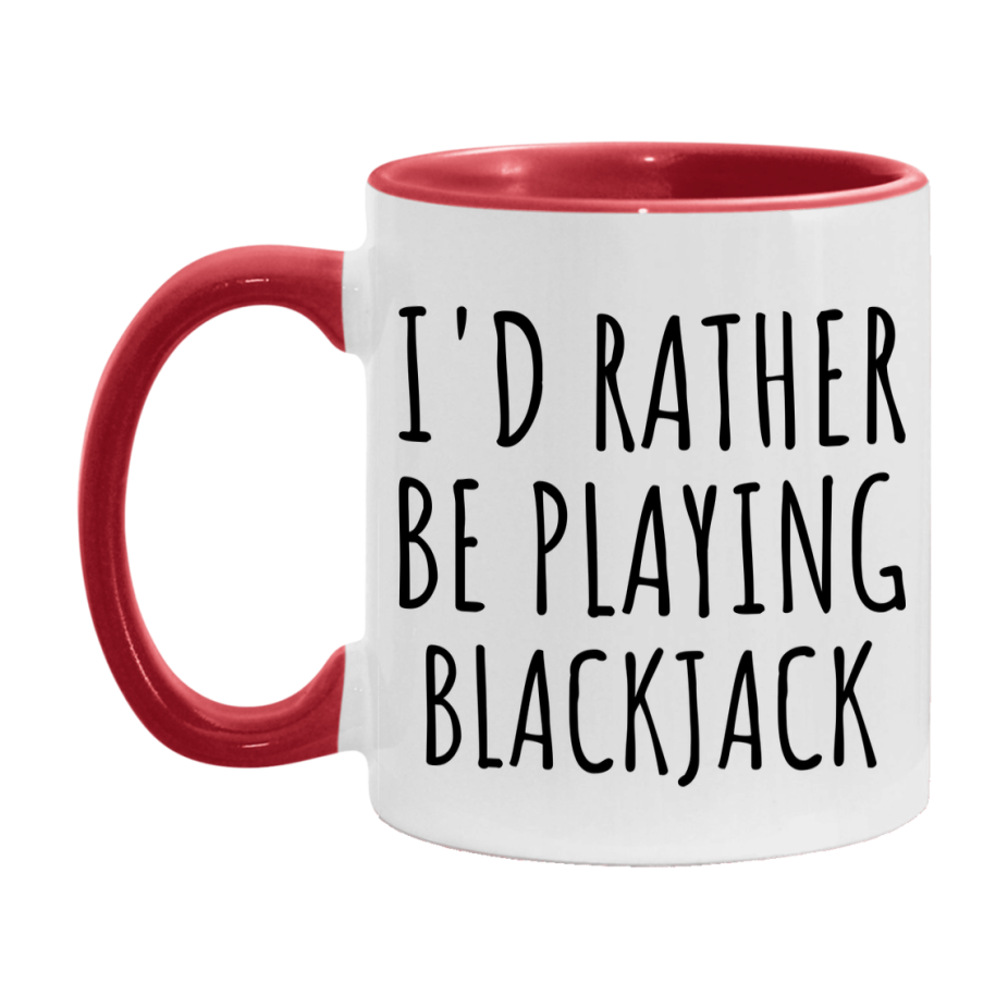 Casino Mug For Blackjack Players, Funny Blackjack Coffee Mug, 11Oz Or 15Oz Novelty Mug