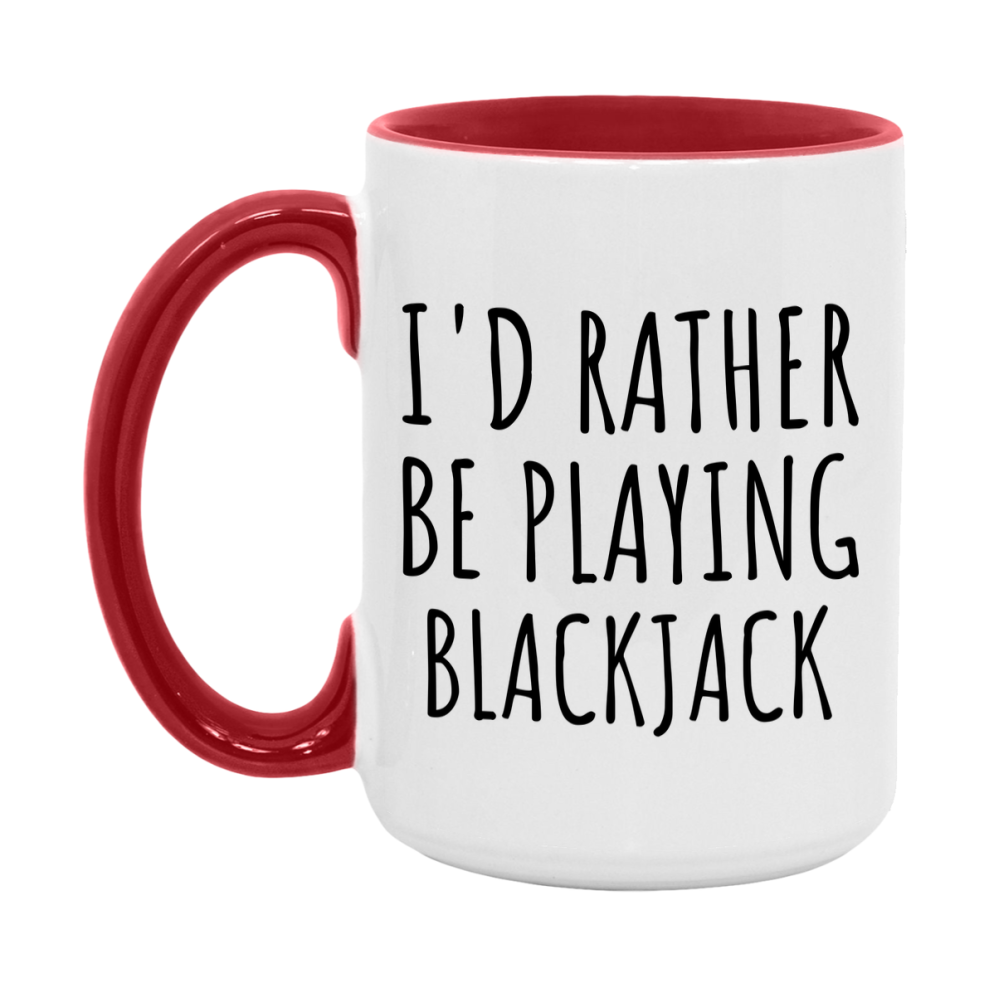 Casino Mug For Blackjack Players, Funny Blackjack Coffee Mug, 11Oz Or 15Oz Novelty Mug