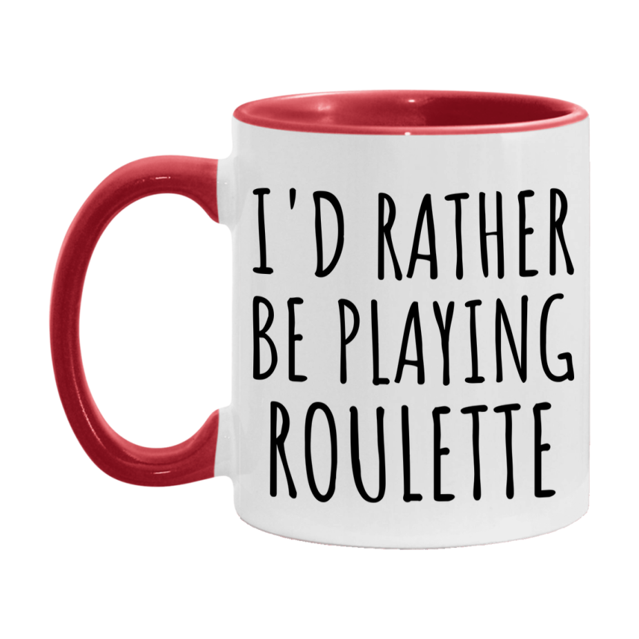 Casino Mug For Roulette Players, Funny Roulette Coffee Mug, 11Oz Or 15Oz Novelty Mug