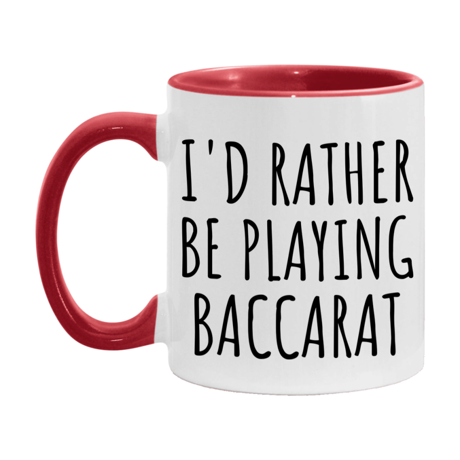 Casino Mug For Baccarat Players, Funny Baccarat Coffee Mug, 11Oz Or 15Oz Novelty Mug