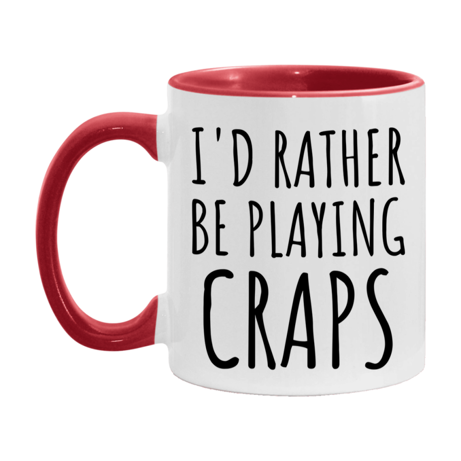 Casino Mug For Craps Players, Funny Craps Coffee Mug, 11Oz Or 15Oz Novelty Mug