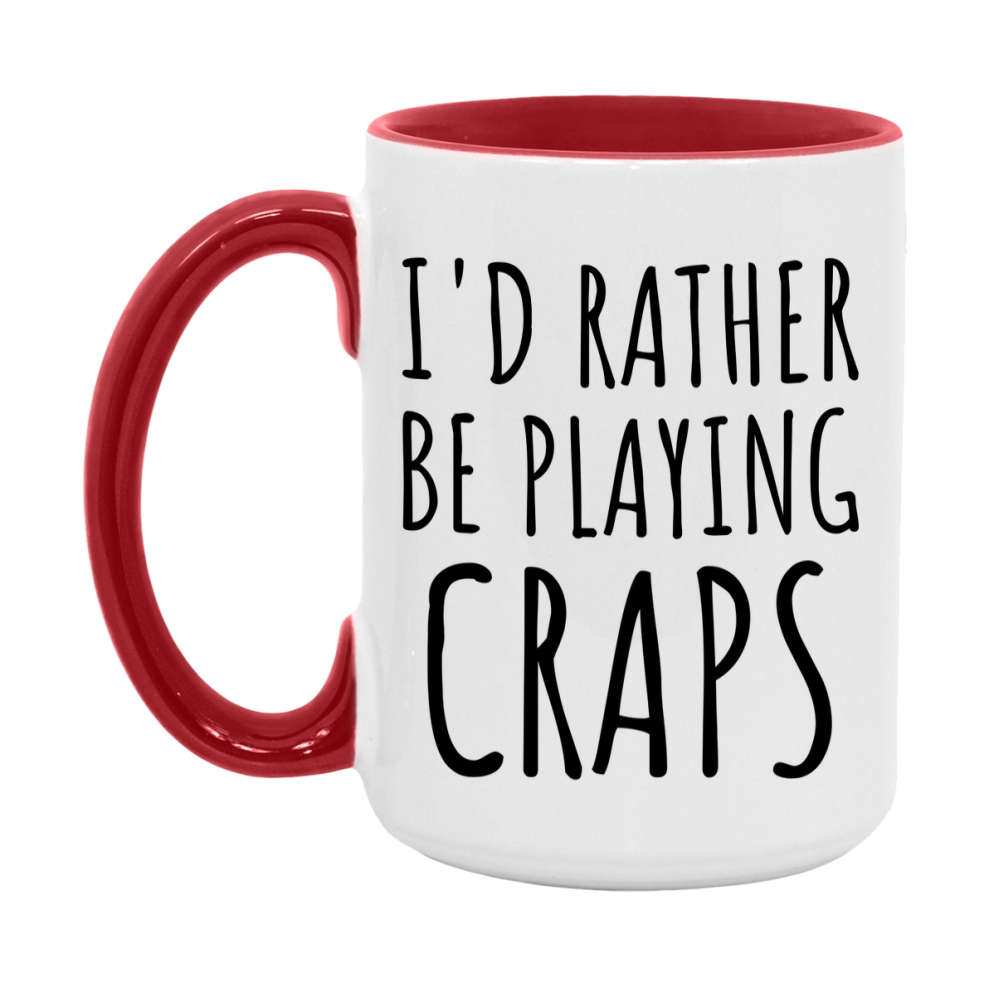 Casino Mug For Craps Players, Funny Craps Coffee Mug, 11Oz Or 15Oz Novelty Mug