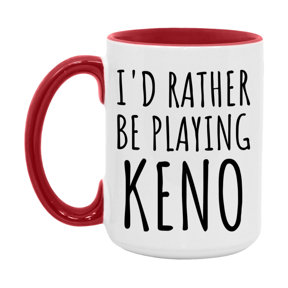 Casino Mug For Keno Players, Funny Keno Coffee Mug, 11Oz Or 15Oz Novelty Mug