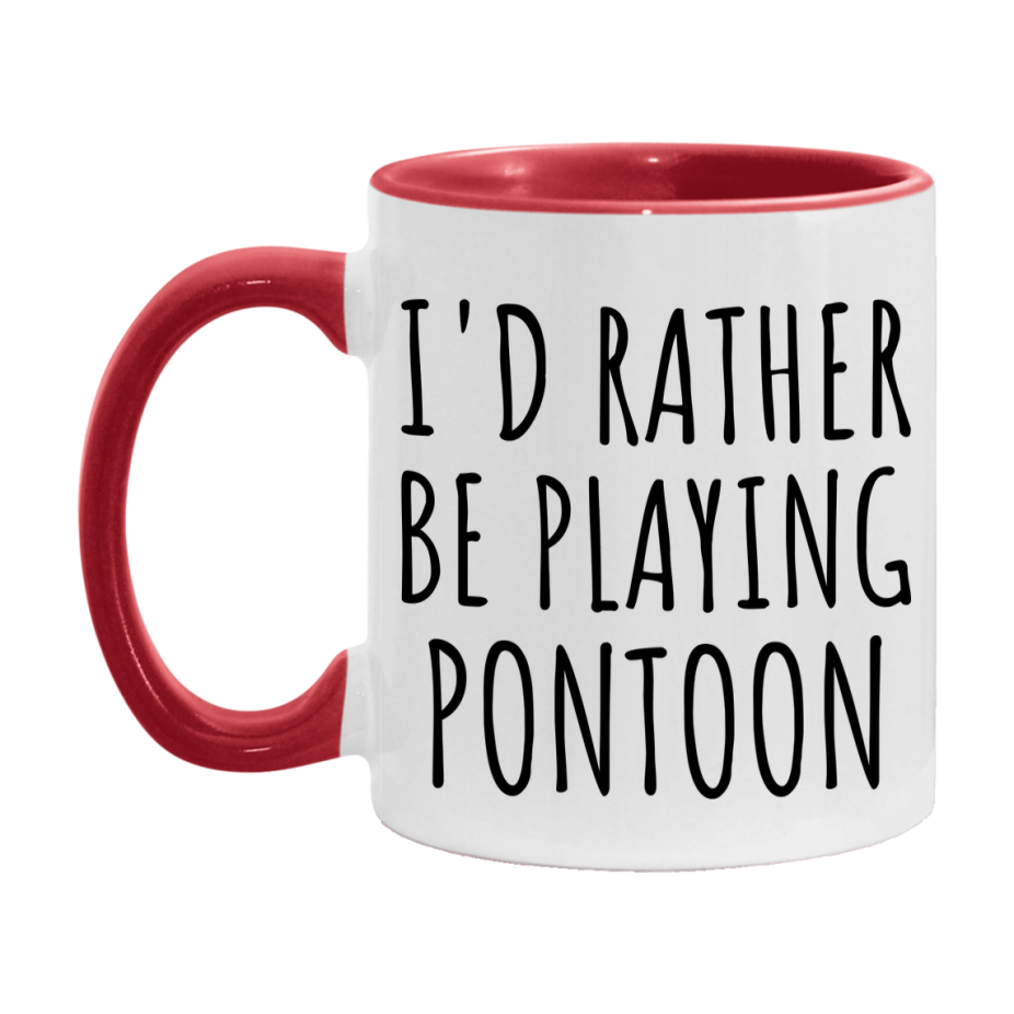 Casino Mug For Pontoon Players, Funny Pontoon Coffee Mug, 11Oz Or 15Oz Novelty Mug