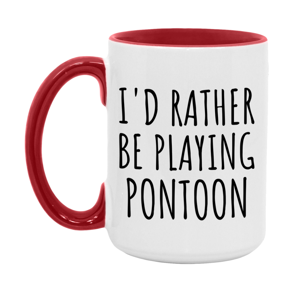 Casino Mug For Pontoon Players, Funny Pontoon Coffee Mug, 11Oz Or 15Oz Novelty Mug