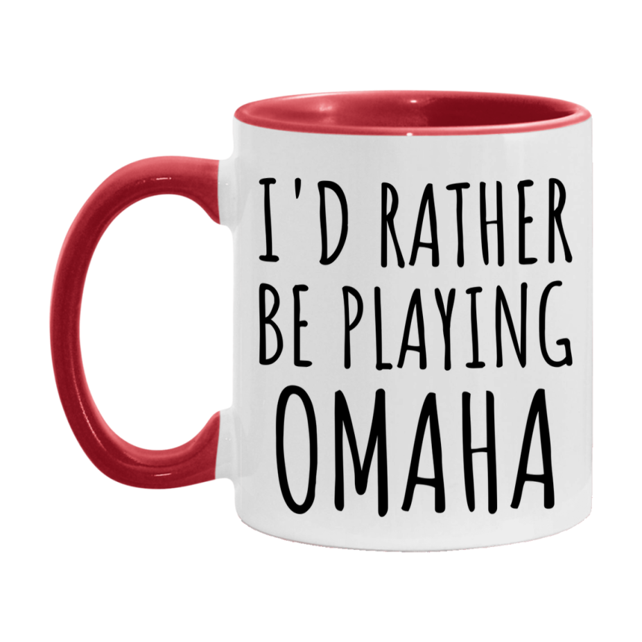 Casino Mug For Omaha Players, Funny Omaha Coffee Mug, 11Oz Or 15Oz Novelty Mug