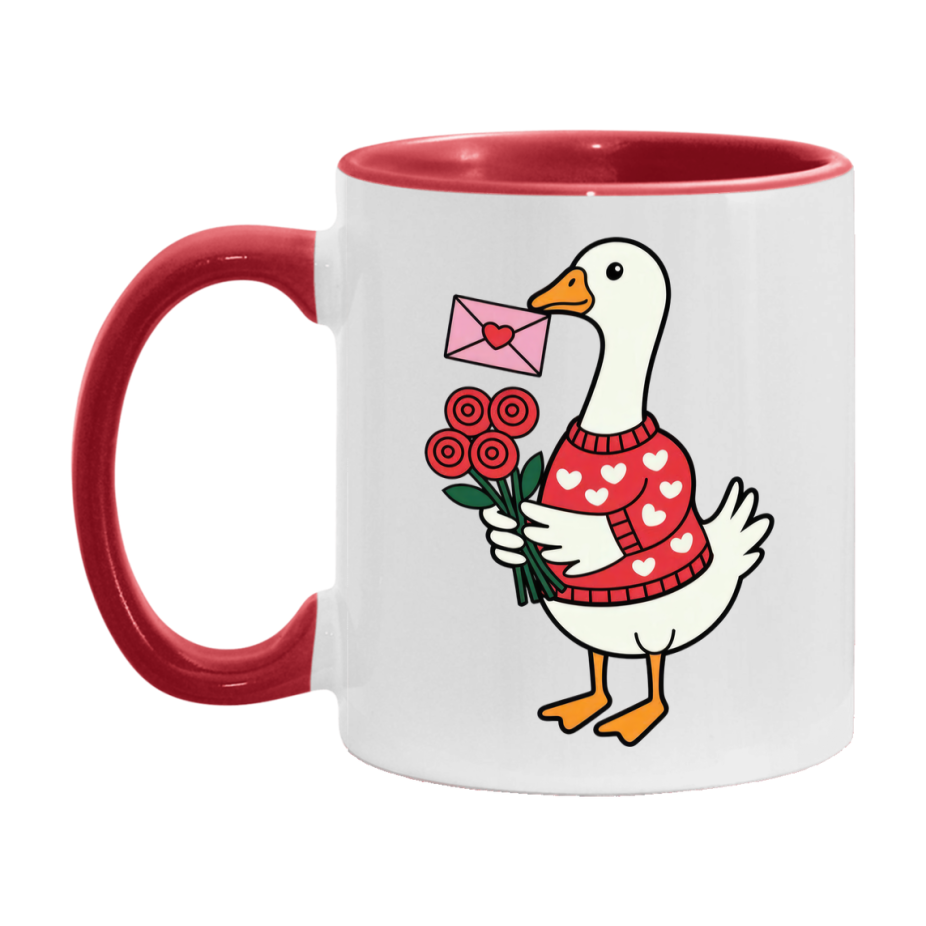 Silly Goose Mug, Silly Goose Valentine Mug, 11Oz Or 15Oz Ceramic Coffee Mug