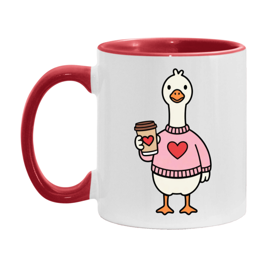 Silly Goose Mug, Silly Goose Valentine Mug, 11Oz Or 15Oz Ceramic Coffee Mug