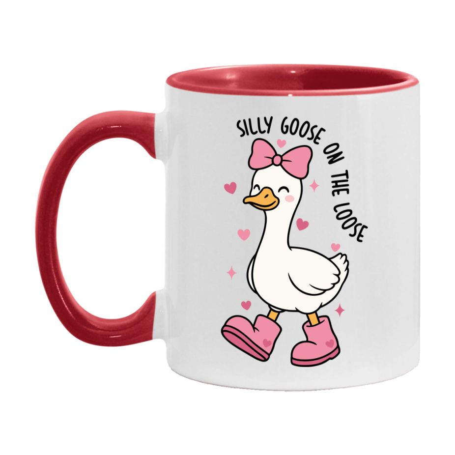 Silly Goose Mug, Silly Goose Valentine Mug, 11Oz Or 15Oz Ceramic Coffee Mug