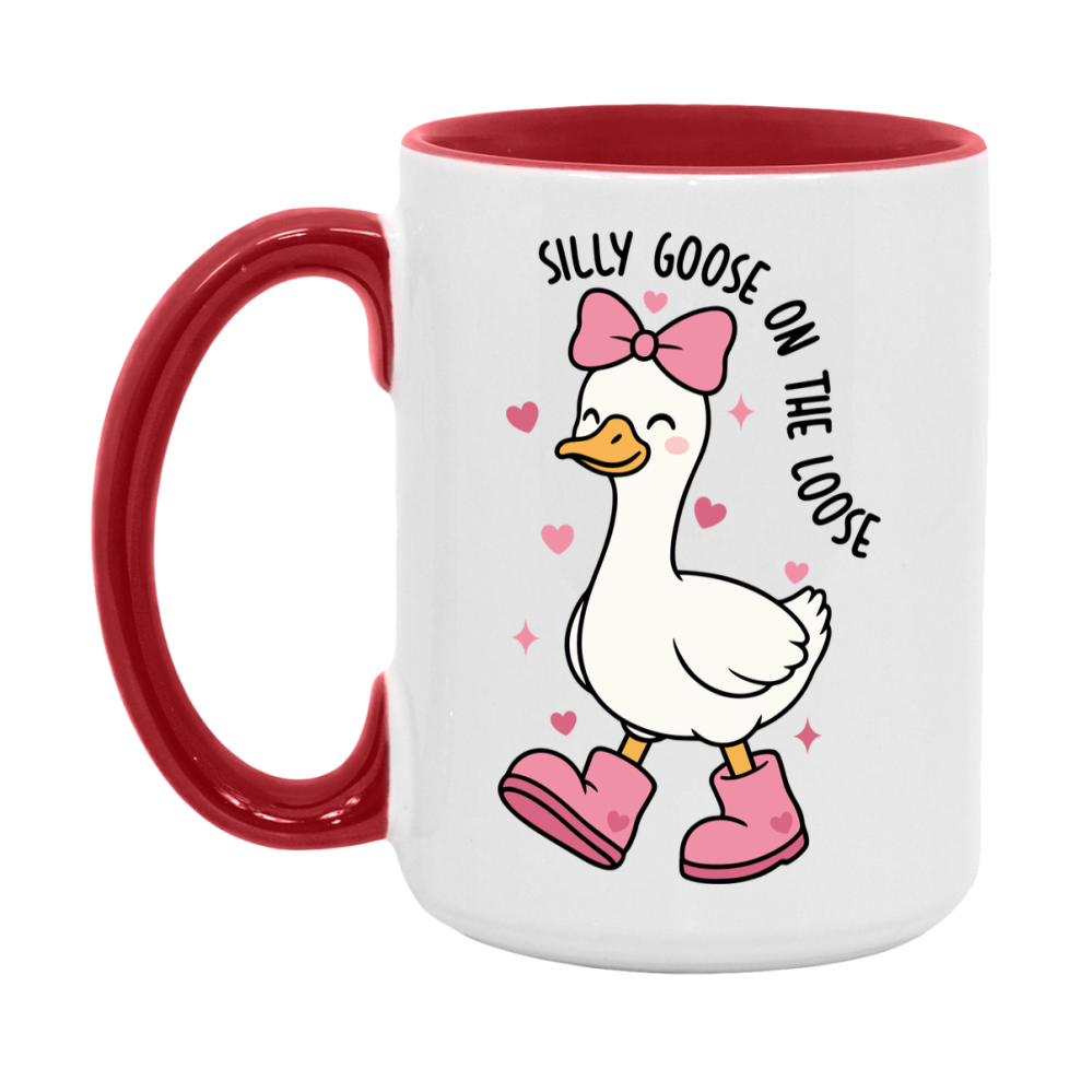 Silly Goose Mug, Silly Goose Valentine Mug, 11Oz Or 15Oz Ceramic Coffee Mug