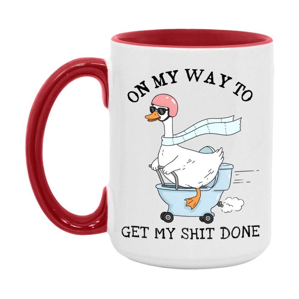 Silly Goose Mug, Funny Goose Coffee Mug, 11Oz Or 15Oz Ceramic Cup