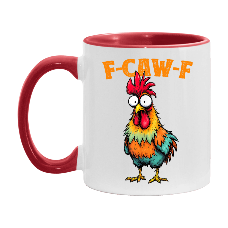 F Caw F Mug, Funny Bird Coffee Mug, 11Oz Or 15Oz Ceramic Cup