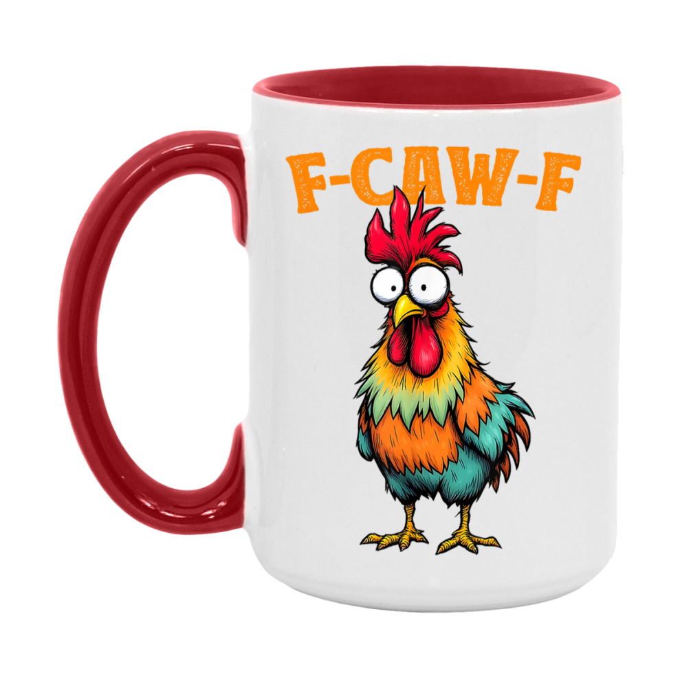 F Caw F Mug, Funny Bird Coffee Mug, 11Oz Or 15Oz Ceramic Cup