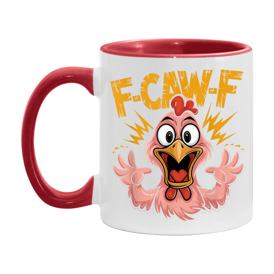 F Caw F Mug, Funny Bird Coffee Mug, 11Oz Or 15Oz Ceramic Cup