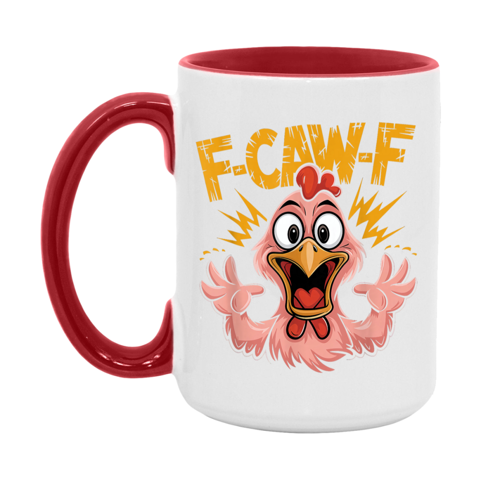 F Caw F Mug, Funny Bird Coffee Mug, 11Oz Or 15Oz Ceramic Cup
