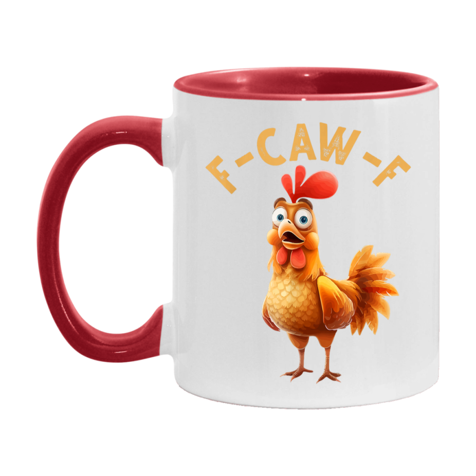 F Caw F Mug, Funny Bird Coffee Mug, 11Oz Or 15Oz Ceramic Cup