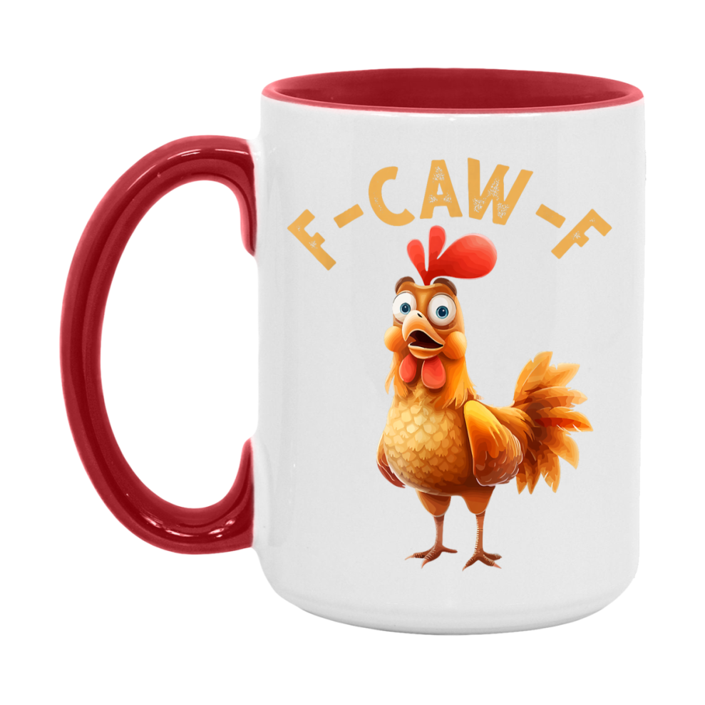 F Caw F Mug, Funny Bird Coffee Mug, 11Oz Or 15Oz Ceramic Cup