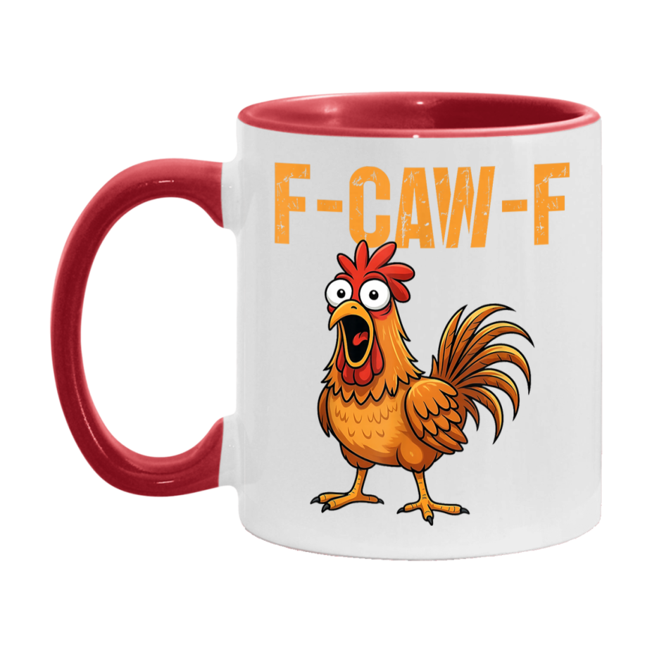 F Caw F Mug, Funny Bird Coffee Mug, 11Oz Or 15Oz Ceramic Cup