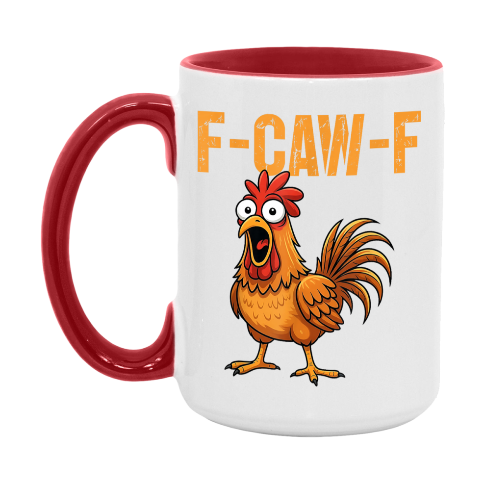 F Caw F Mug, Funny Bird Coffee Mug, 11Oz Or 15Oz Ceramic Cup