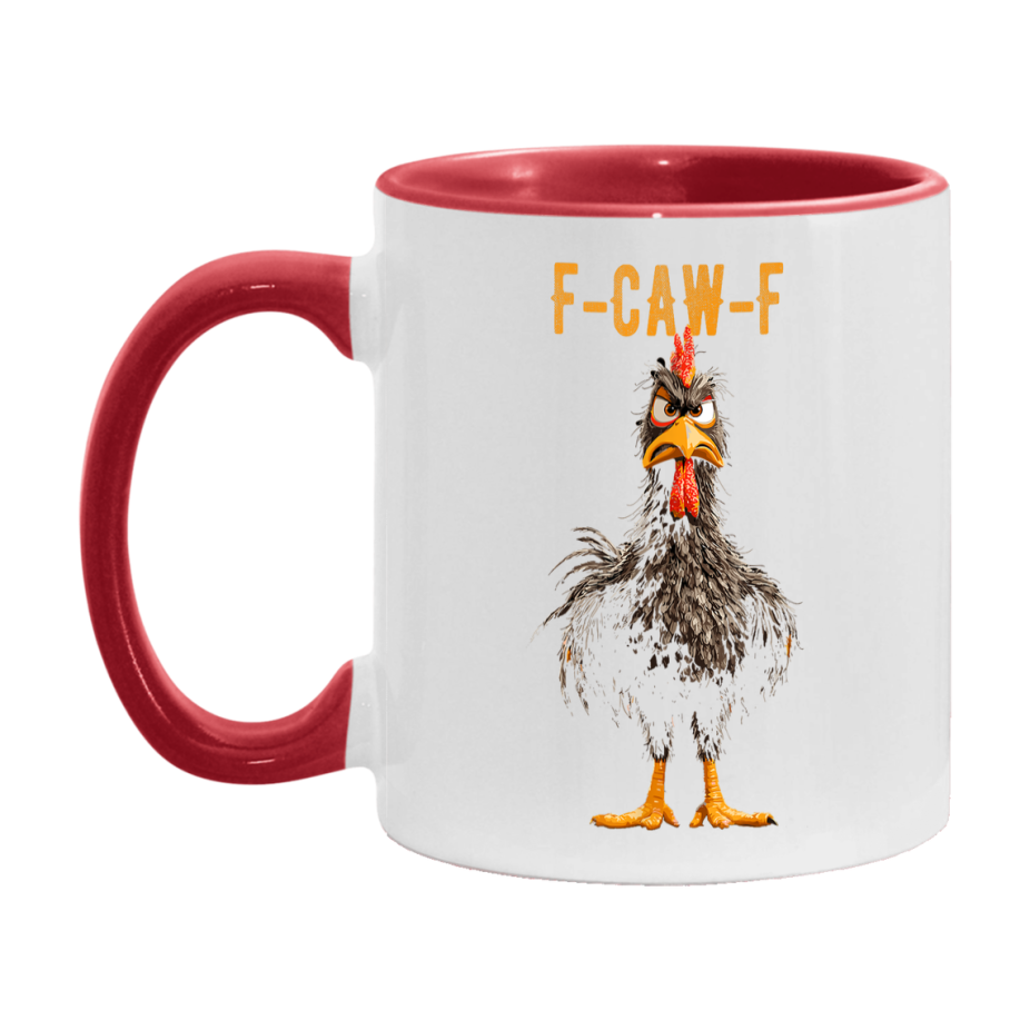 F Caw F Mug, Funny Bird Coffee Mug, 11Oz Or 15Oz Ceramic Cup