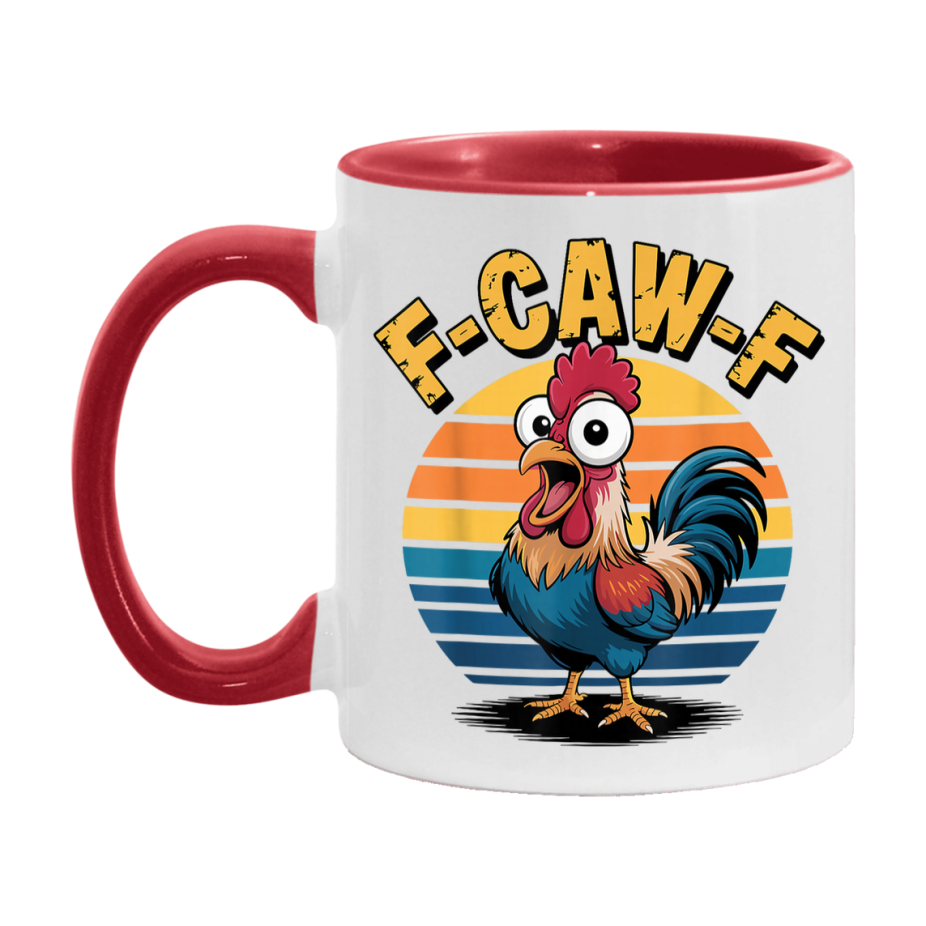 F Caw F Mug, Funny Bird Coffee Mug, 11Oz Or 15Oz Ceramic Cup