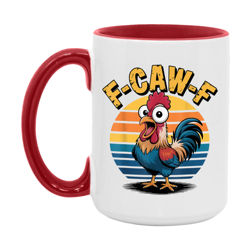 F Caw F Mug, Funny Bird Coffee Mug, 11Oz Or 15Oz Ceramic Cup
