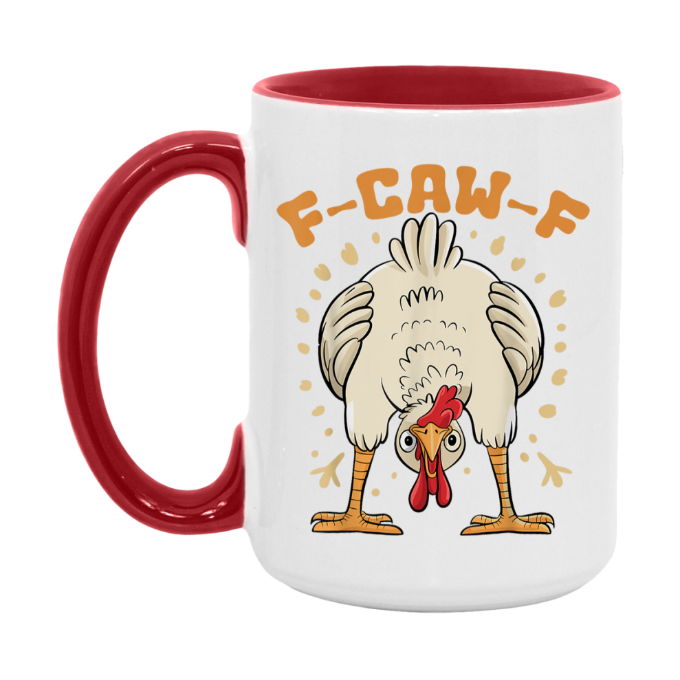 F Caw F Mug, Funny Bird Coffee Mug, 11Oz Or 15Oz Ceramic Cup
