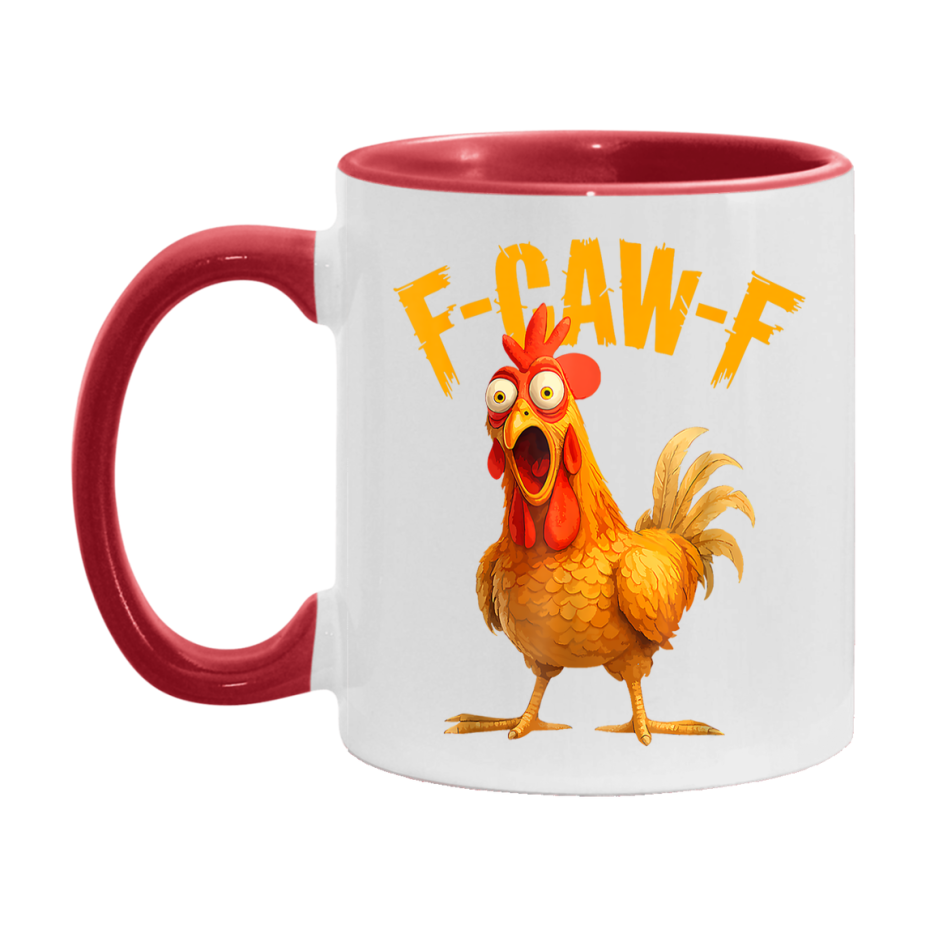 F Caw F Mug, Funny Bird Coffee Mug, 11Oz Or 15Oz Ceramic Cup