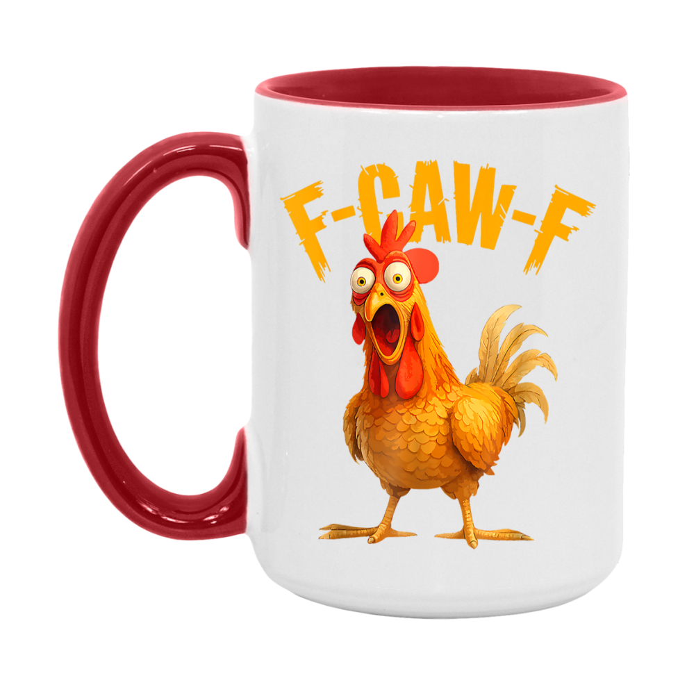 F Caw F Mug, Funny Bird Coffee Mug, 11Oz Or 15Oz Ceramic Cup