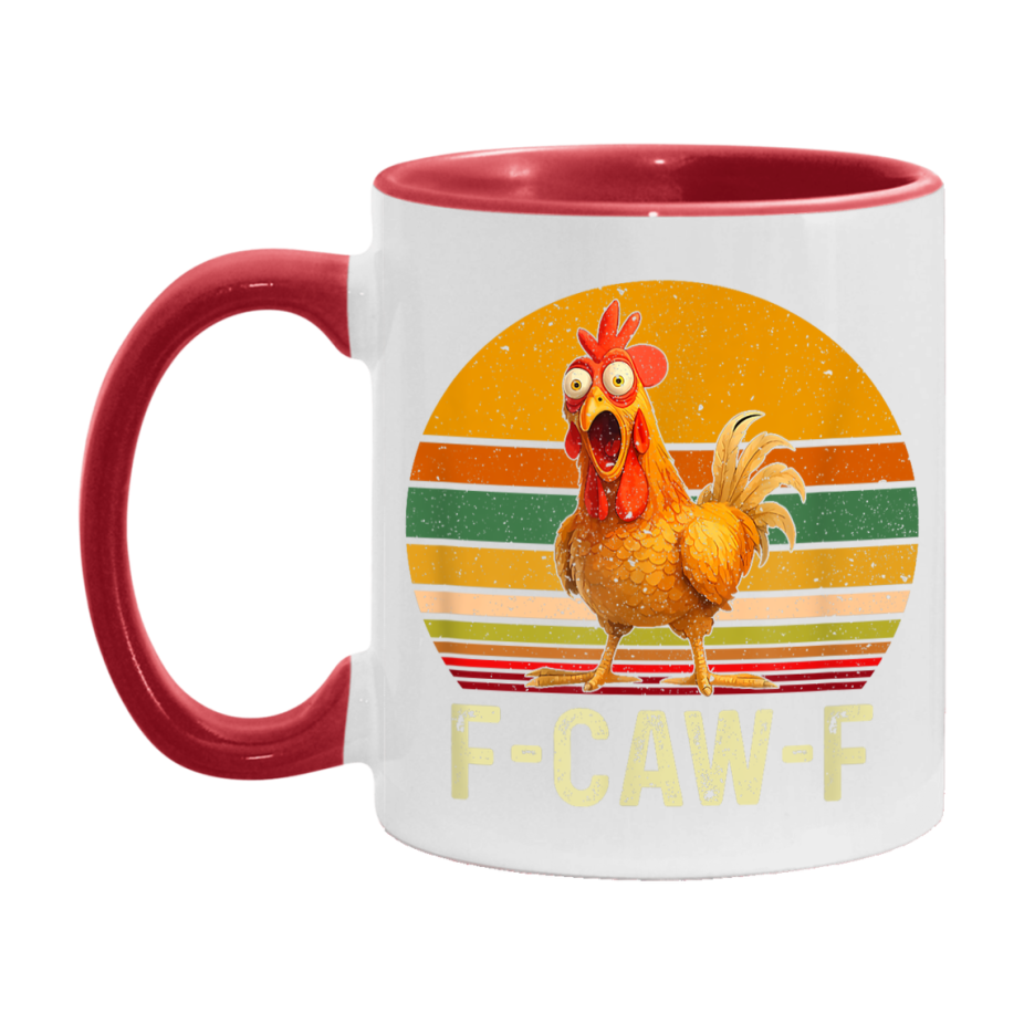 F Caw F Mug, Funny Bird Coffee Mug, 11Oz Or 15Oz Ceramic Cup