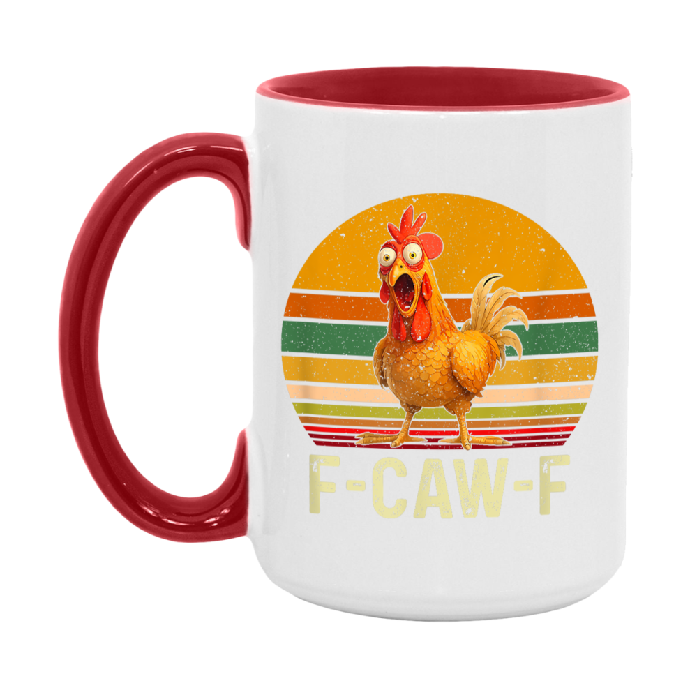 F Caw F Mug, Funny Bird Coffee Mug, 11Oz Or 15Oz Ceramic Cup
