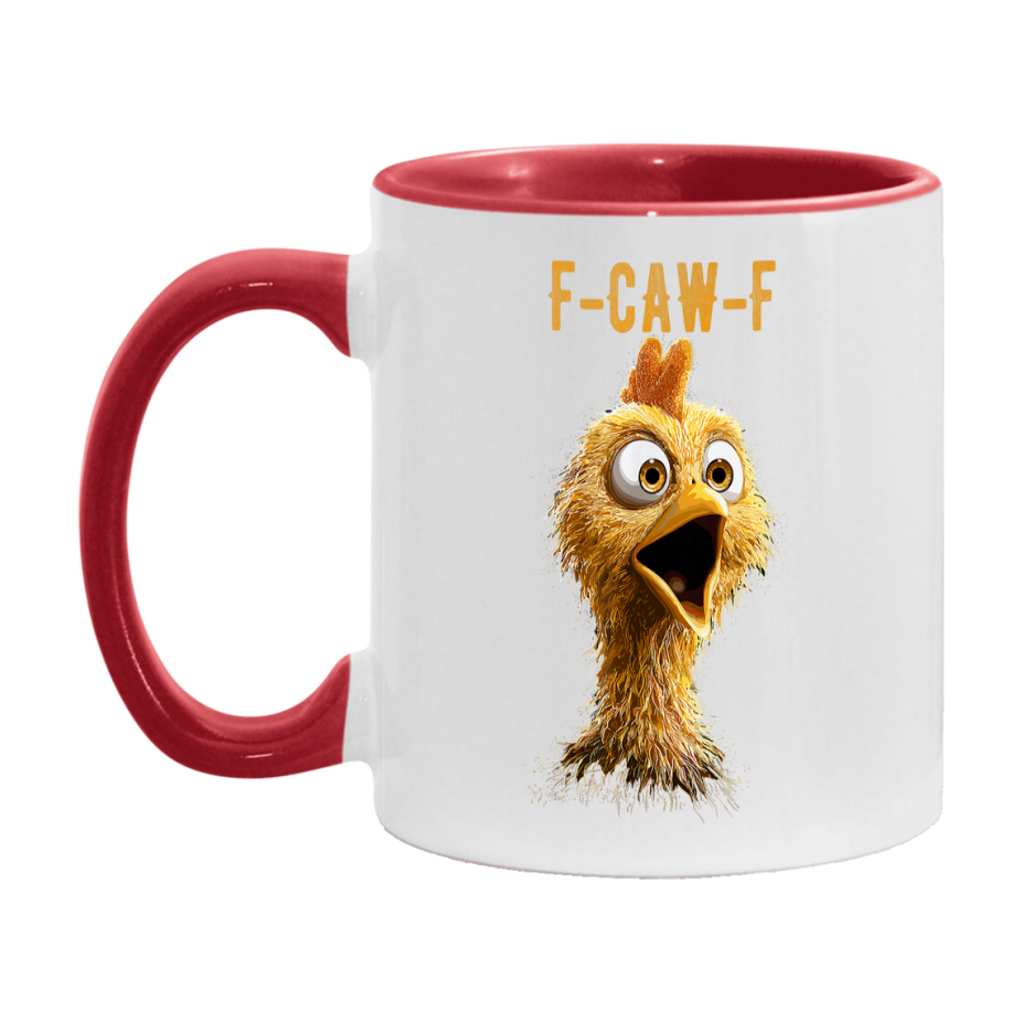 F Caw F Mug, Funny Bird Coffee Mug, 11Oz Or 15Oz Ceramic Cup
