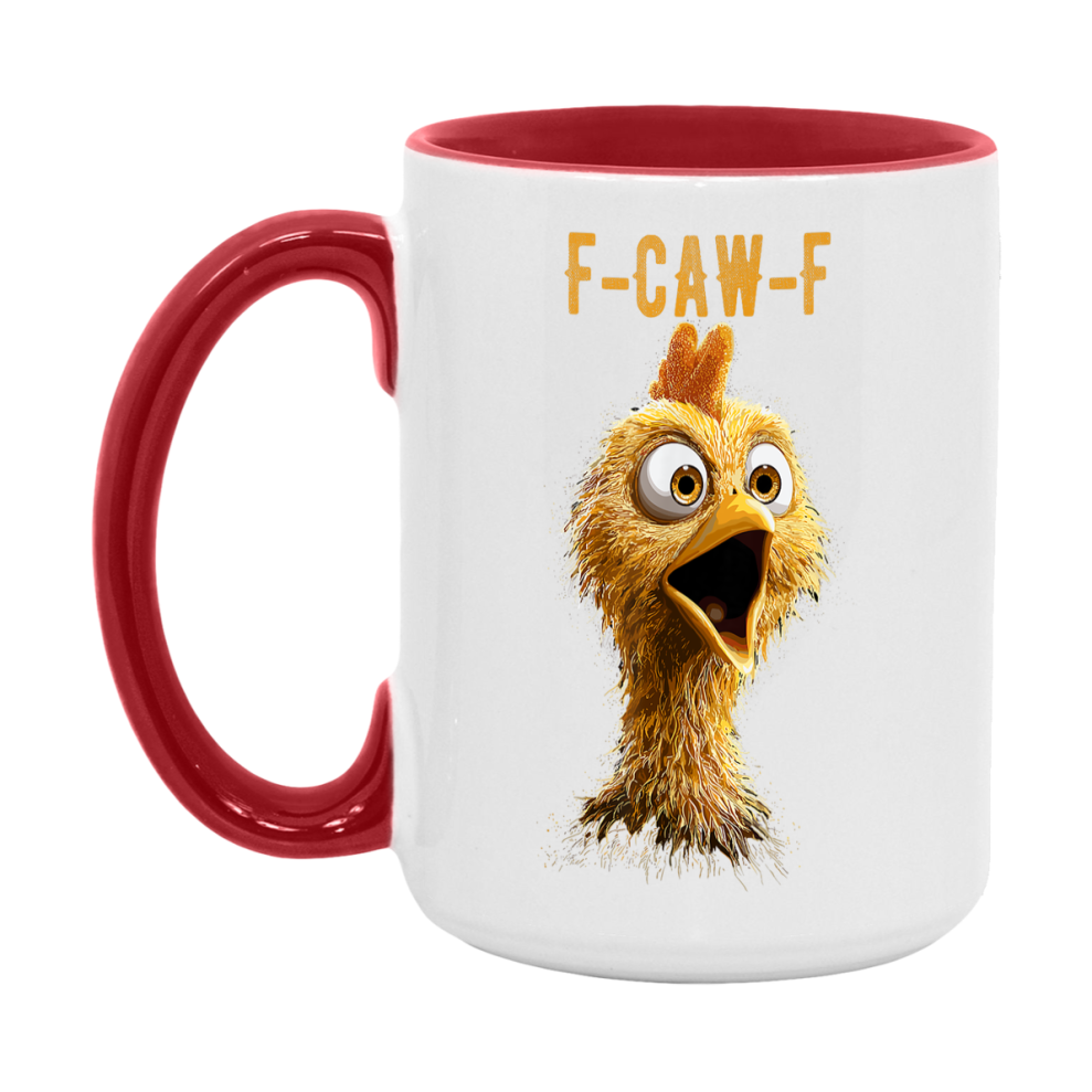 F Caw F Mug, Funny Bird Coffee Mug, 11Oz Or 15Oz Ceramic Cup