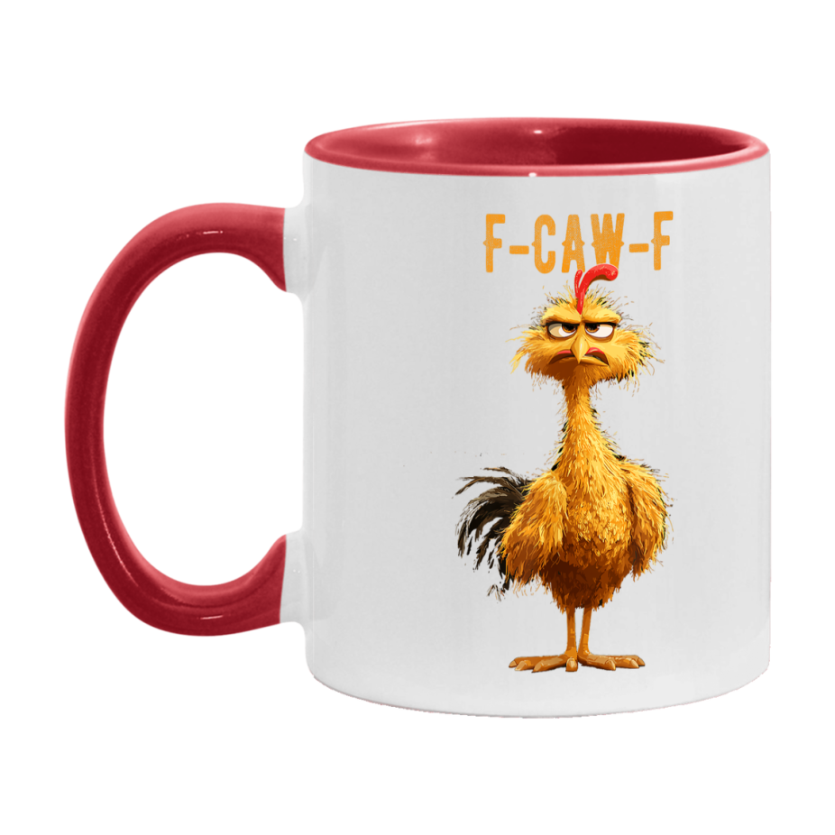 F Caw F Mug, Funny Bird Coffee Mug, 11Oz Or 15Oz Ceramic Cup
