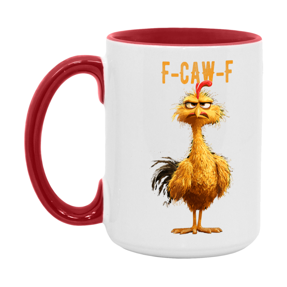 F Caw F Mug, Funny Bird Coffee Mug, 11Oz Or 15Oz Ceramic Cup