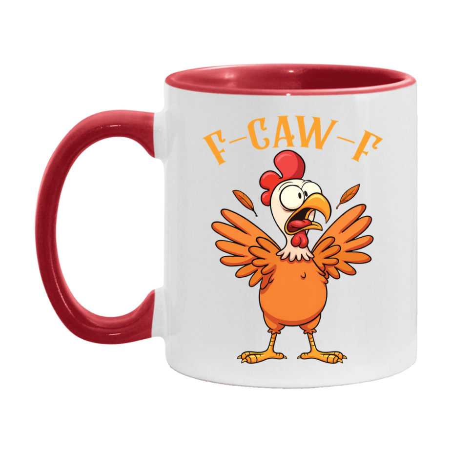 F Caw F Mug, Funny Bird Coffee Mug, 11Oz Or 15Oz Ceramic Cup