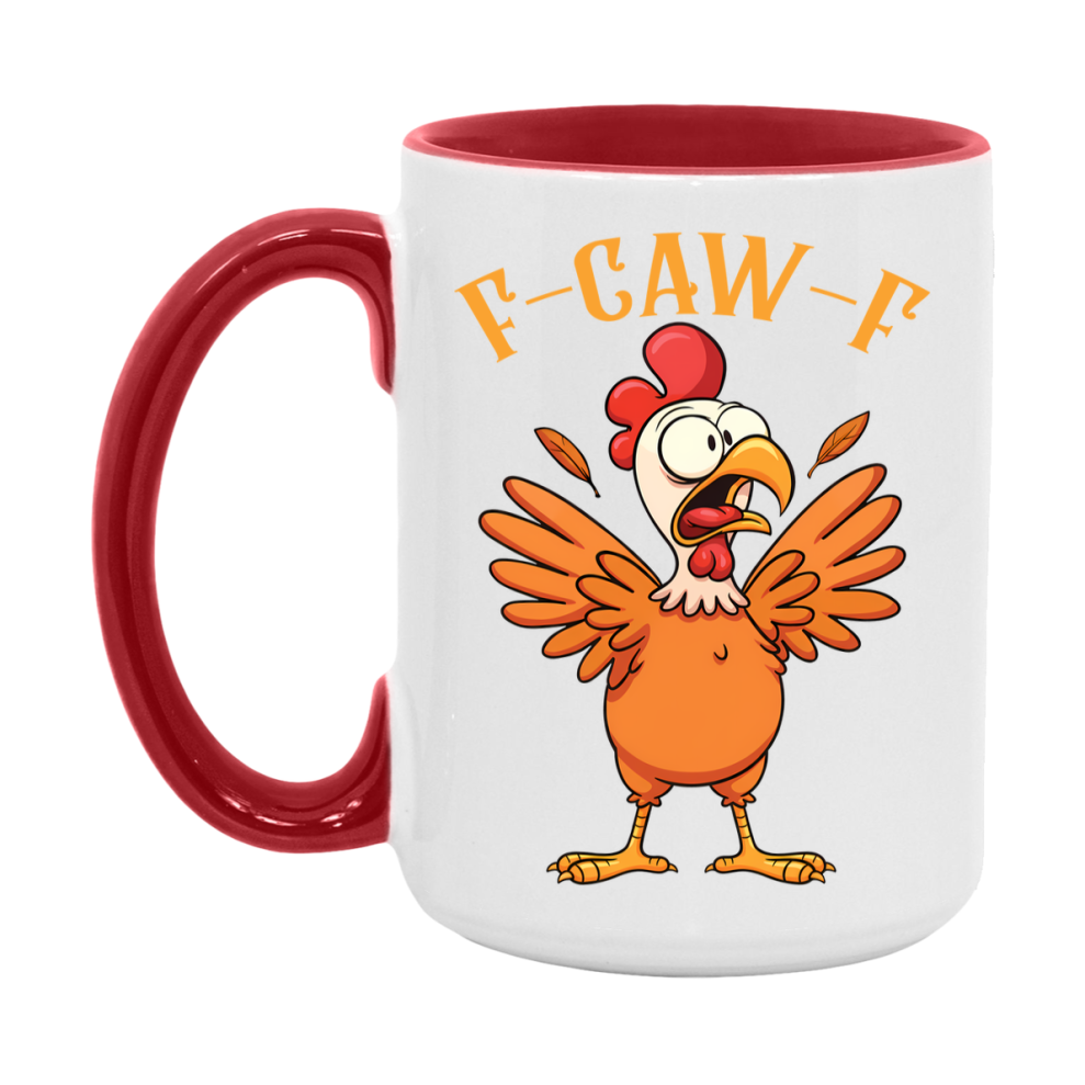 F Caw F Mug, Funny Bird Coffee Mug, 11Oz Or 15Oz Ceramic Cup
