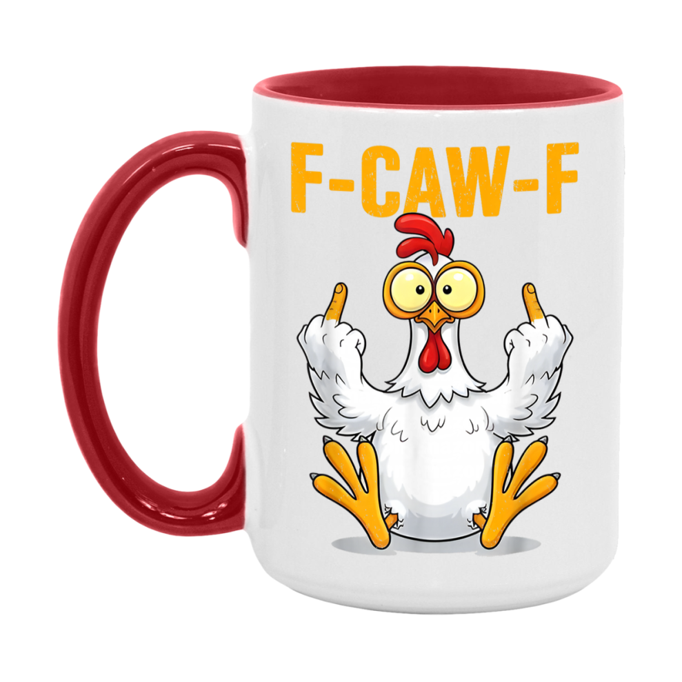 F Caw F Mug, Funny Bird Coffee Mug, 11Oz Or 15Oz Ceramic Cup