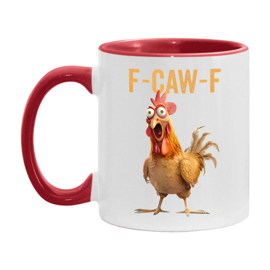 F Caw F Mug, Funny Bird Coffee Mug, 11Oz Or 15Oz Ceramic Cup