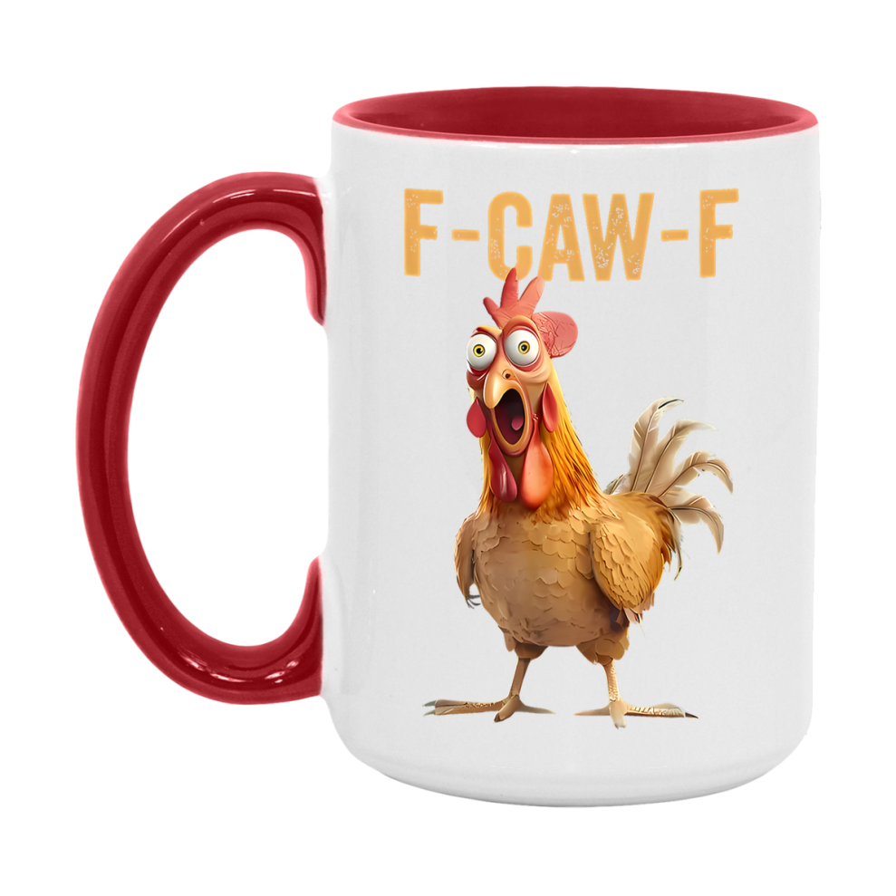 F Caw F Mug, Funny Bird Coffee Mug, 11Oz Or 15Oz Ceramic Cup