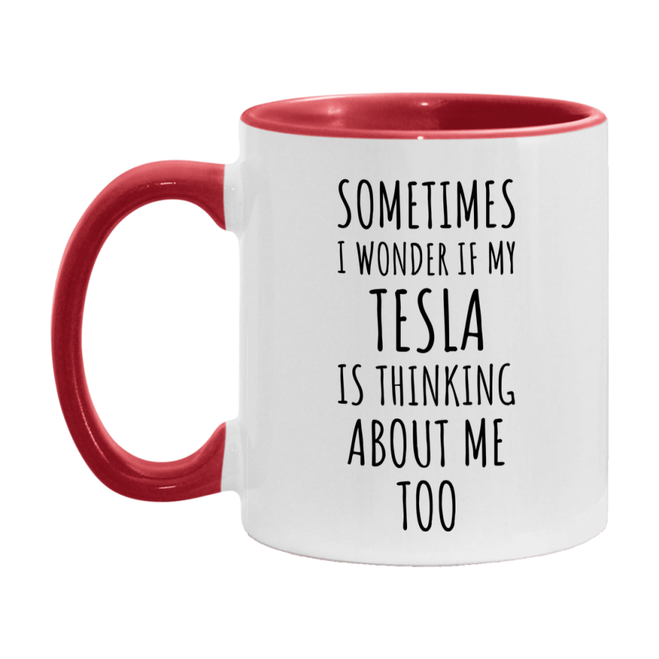 Tesla Car Lover Mug, Funny Tesla Coffee Mug