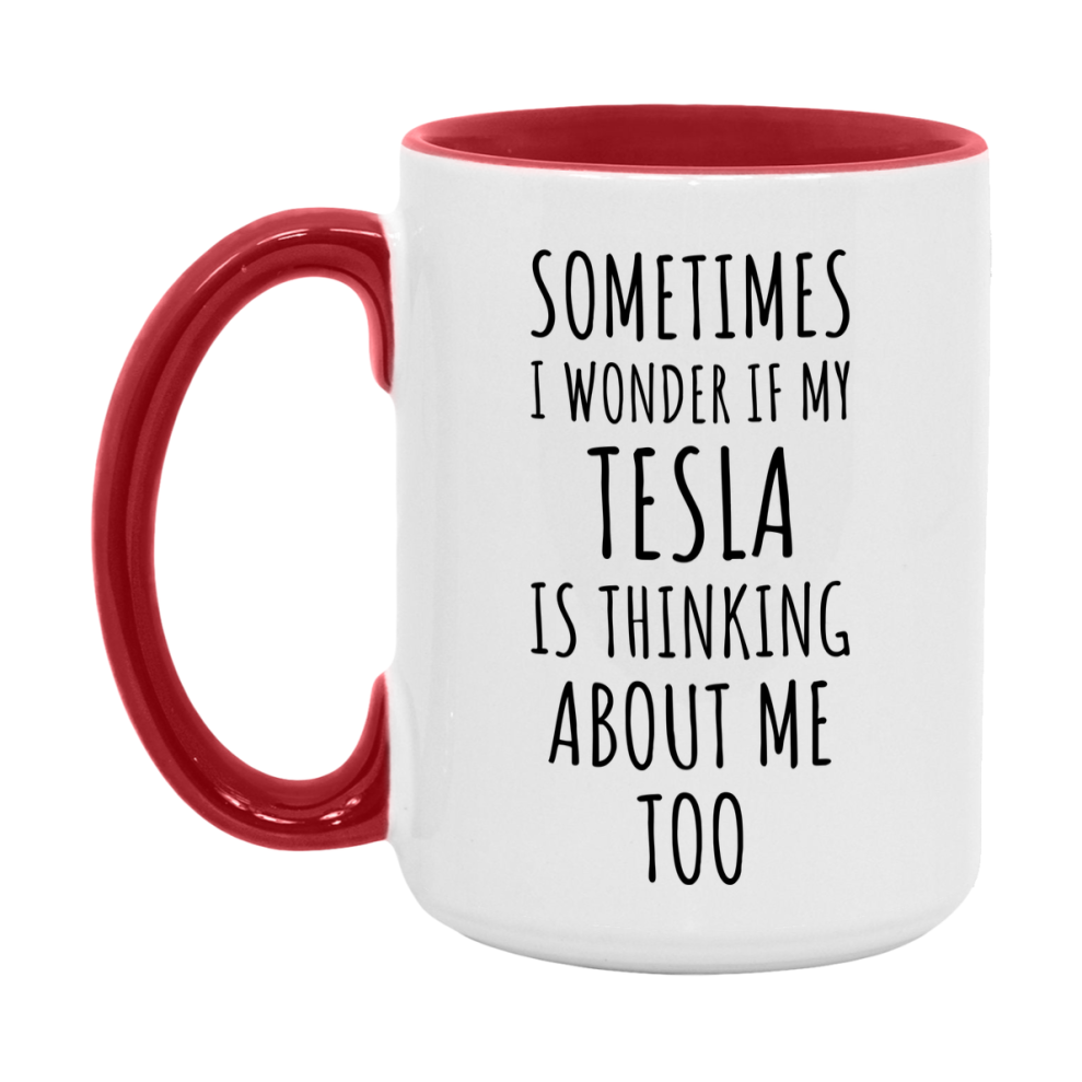 Tesla Car Lover Mug, Funny Tesla Coffee Mug