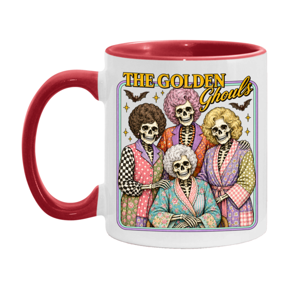 The Golden Ghouls Mug - Halloween Coffee Mug, 11Oz Or 15Oz Ceramic Cup
