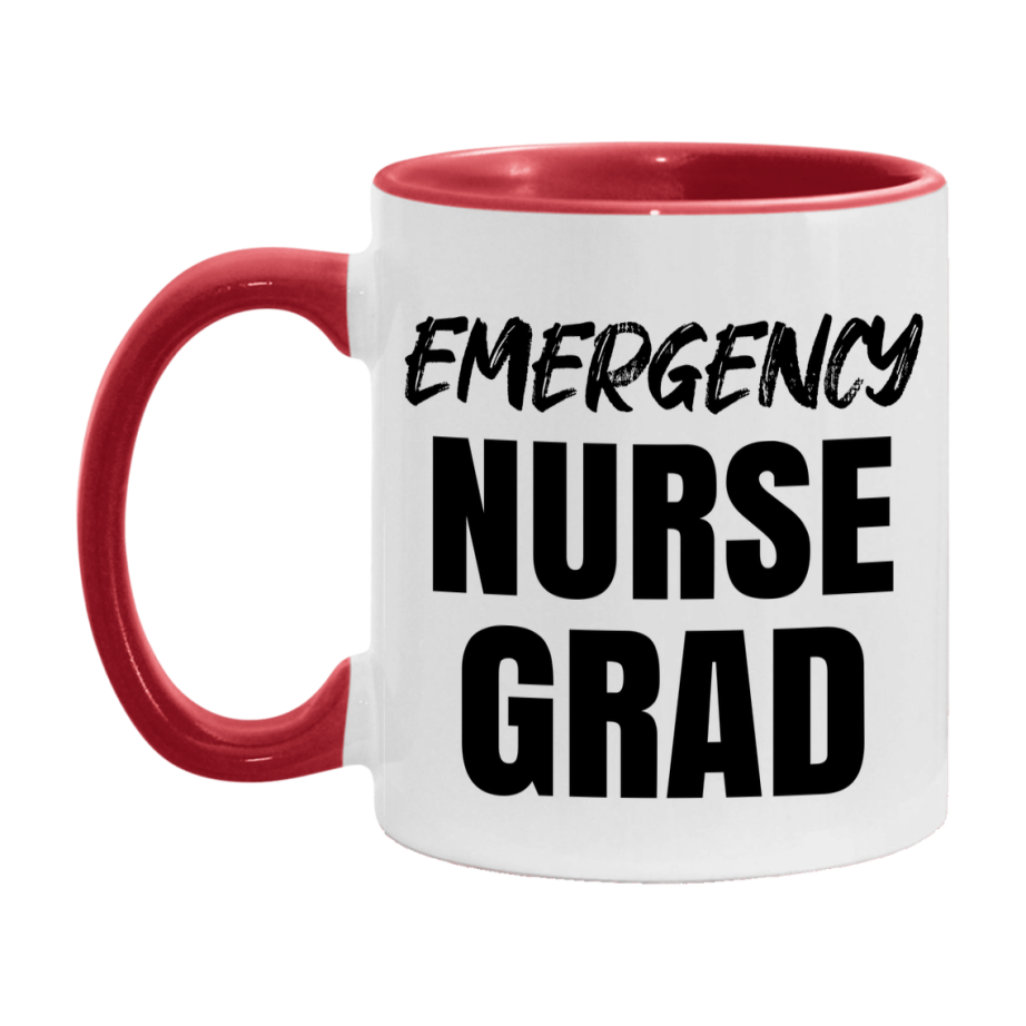 Emergency Nurse Grad Coffee Mug - Ceramic Nursing Graduation Gift