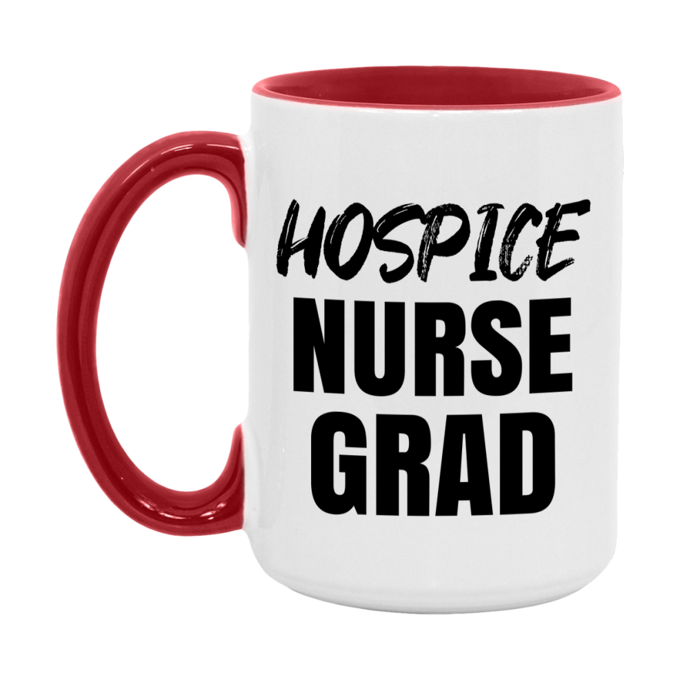 Hospice Nurse Grad Coffee Mug - Ceramic Nursing Graduation Gift