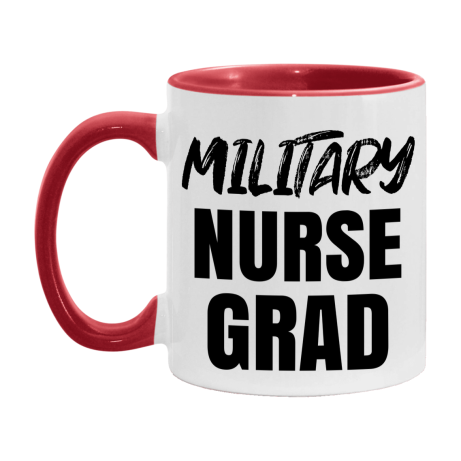 Military Nurse Grad Coffee Mug - Ceramic Nursing Graduation Gift