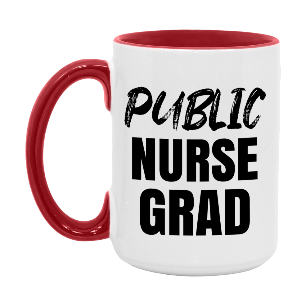 Public Nurse Grad Coffee Mug - Ceramic Nursing Graduation Gift