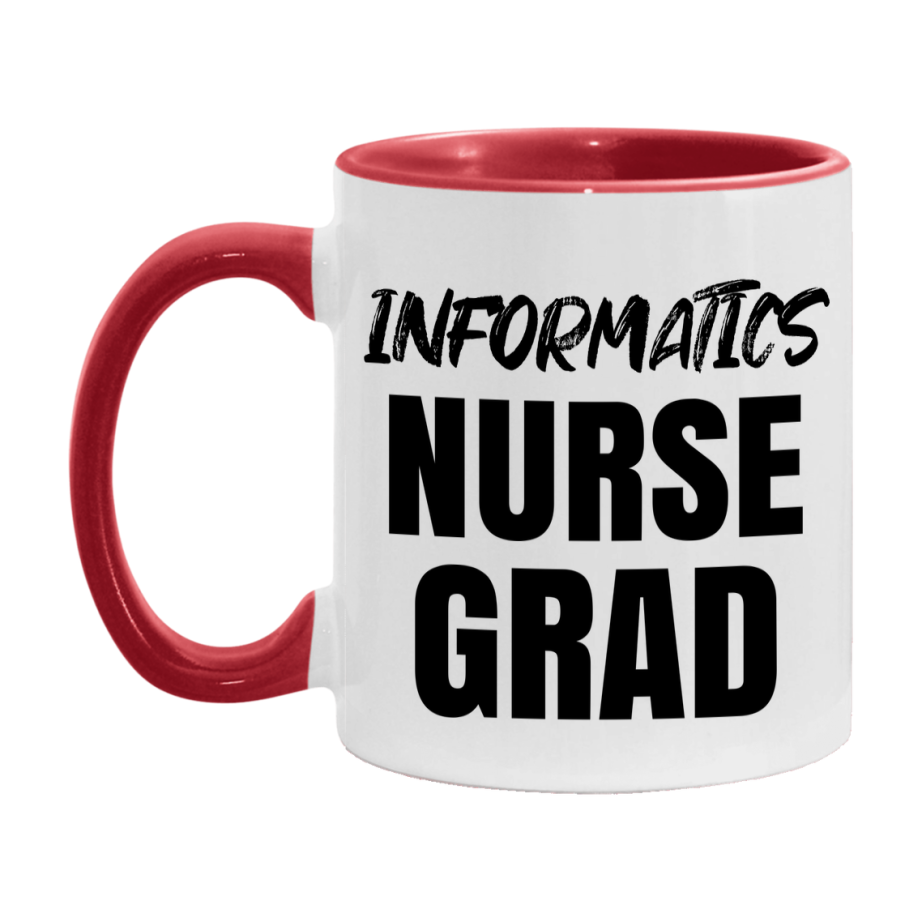 Informatics Nurse Grad Coffee Mug - Ceramic Nursing Graduation Gift
