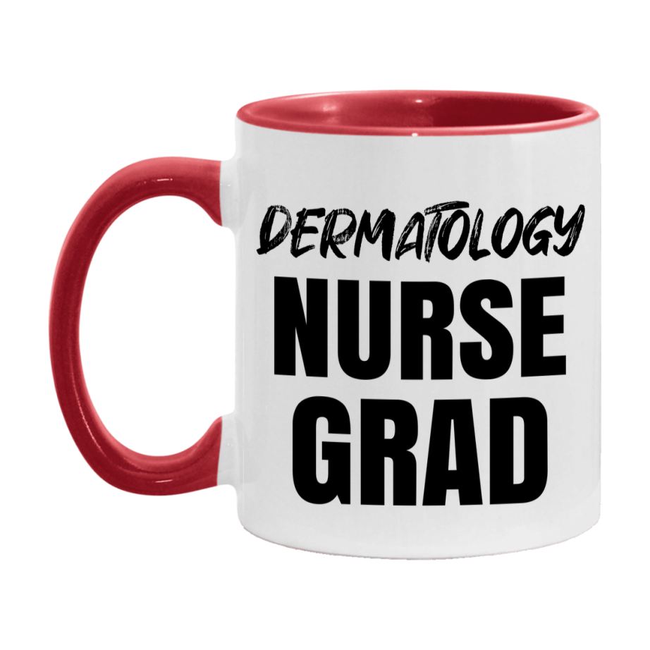 Dermatology Nurse Grad Coffee Mug - Ceramic Nursing Graduation Gift